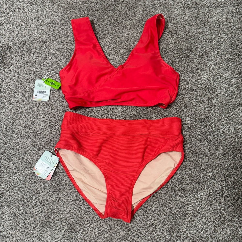 Nani red swimsuit